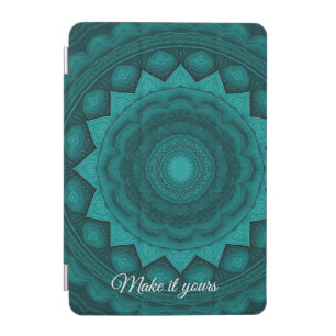 Personalized Teal Mandala iPhone Cover – Boho Chic
