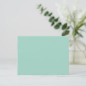 Personalized Teal & White Recipe Card (Standing Front)