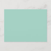 Personalized Teal & White Recipe Card (Front)