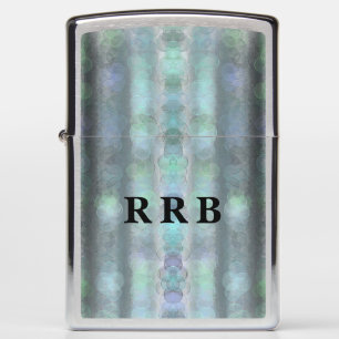 Personalized Teal Zippo Lighter