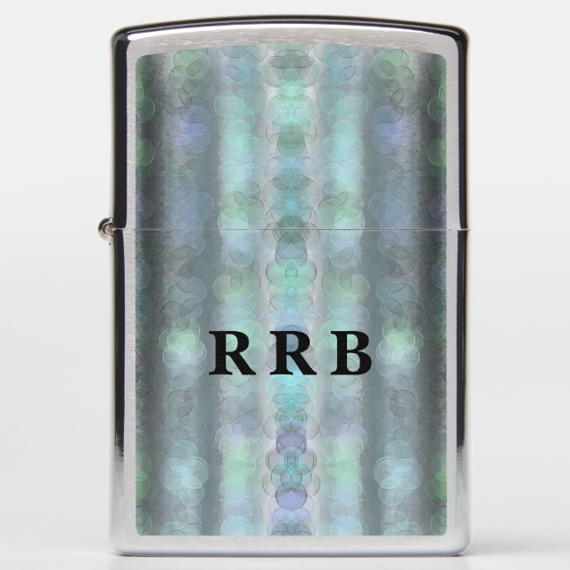 Personalized Teal Zippo Lighter (Front)