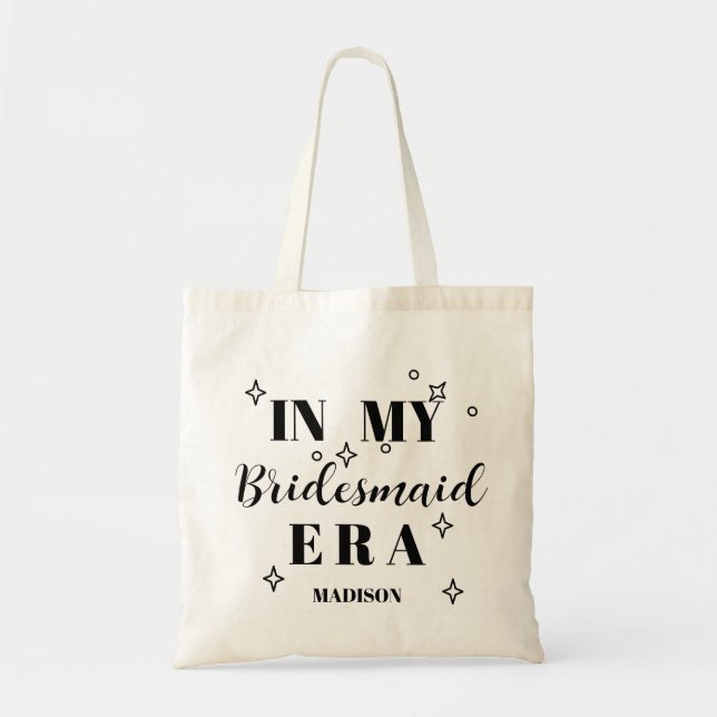Personalized Team bride Bridal Party Bridesmaid Tote Bag (Front)