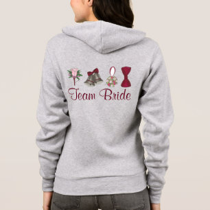 Personalized TEAM BRIDE Wedding Party Hoodie