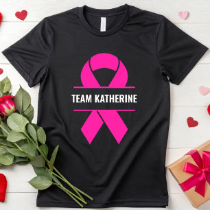 Personalized Team Cancer Breast Cancer Awareness T-Shirt