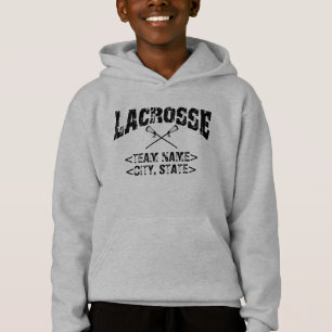 Personalized Team City State Lacrosse Hoodie