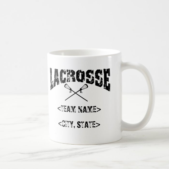 Personalized Team City State Lacrosse T Shirts Mugs