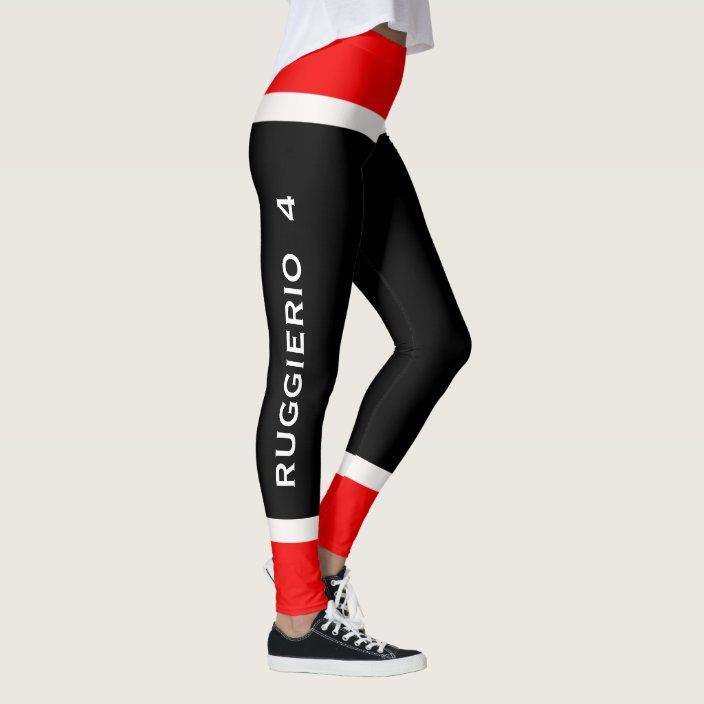 Personalized Team Colors Ice Hockey Leggings