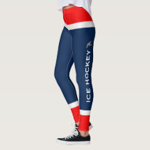 Personalized Team Colors Ice Hockey Socks Leggings