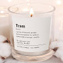 Personalized Team Definition Bulk Appreciation Gif Scented Candle