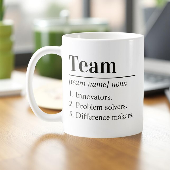 Personalized Team Definition Employee Appreciation Coffee Mug (Creator Uploaded)