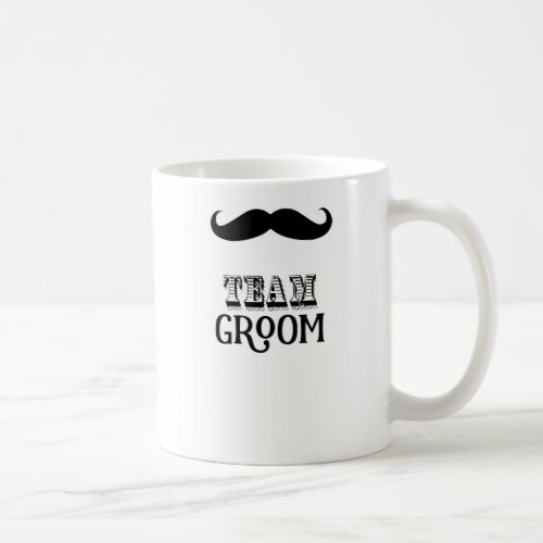 Personalized Team Groom Here Mr Mustache Coffee Mug