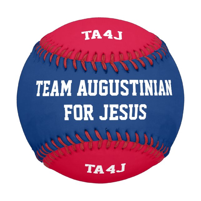 Personalized TEAM JESUS Monogram Baseball (Front)