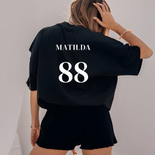 Personalized Team Logo Name Number Modern Sport T-Shirt