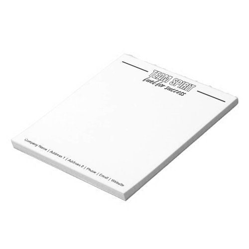 Personalized Team Motivational Office Corporate  Notepad