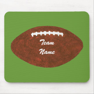 Personalized Team Name Football Green Mousepads