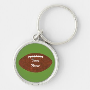 Personalized Team Name Football Keychains by Cherylsart at Zazzle