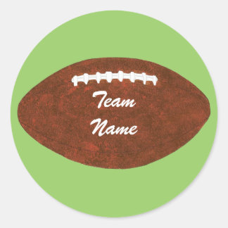 Personalized Team Name Football, stickers