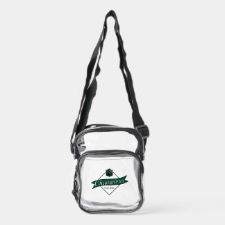 Personalized Team Name Game Day Ready Custom Logo Clear Crossbody Bag