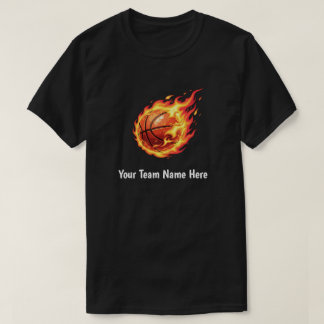 Personalized Team Name Here Kids Basketball Player T-Shirt