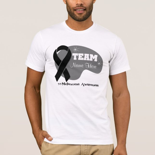 Personalized Team Name - Melanoma T-Shirt (Front)