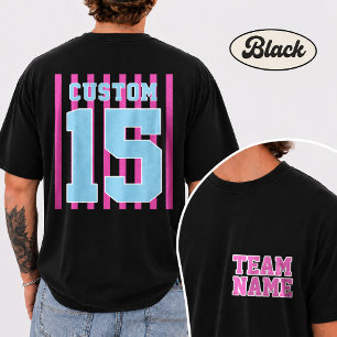 Personalized Team Name Number Jersey T-Shirt