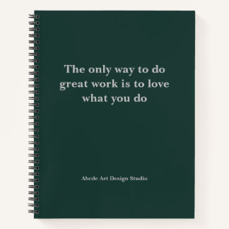 Personalized Team Slogan Address Name Notebook