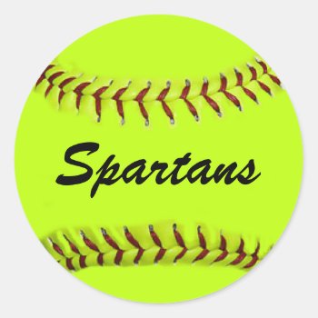 Personalized Team Softball Stickers by Baysideimages at Zazzle