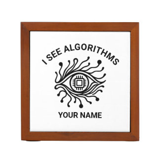 Personalized Tech Desk Organizer with Custom Text