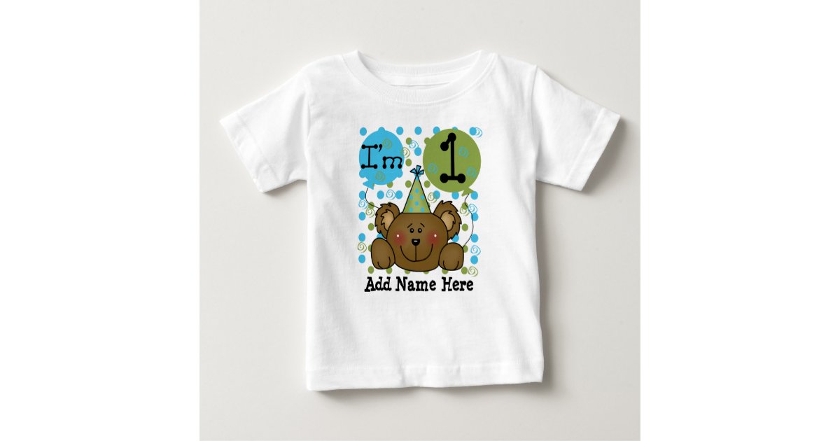 teddy bear with personalised t shirt