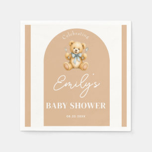 Personalized Teddy Bear Baby Shower Napkins