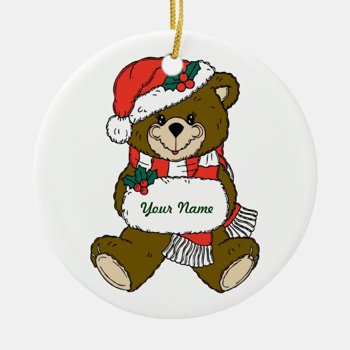 teddy bear christmas ornaments