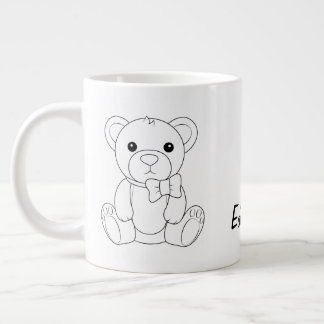 Personalized Teddy Bear Coffee Cup