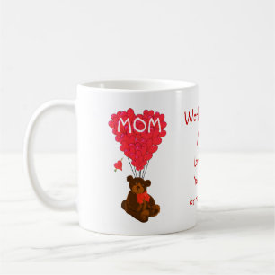 Personalized teddy bear mothers day coffee mug