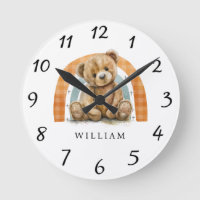 Personalized Teddy Bear Rainbow Boho Nursery
