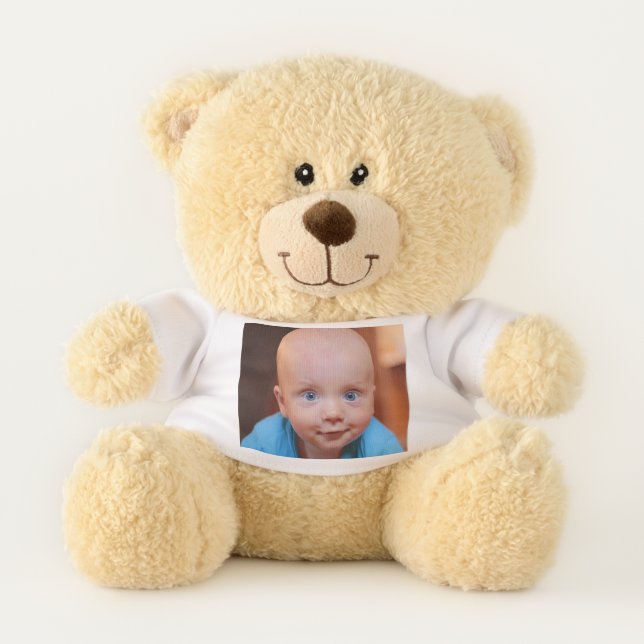 PERSONALIZED TEDDY BEAR - STUFFED ANIMALS - PHOTO (Front)