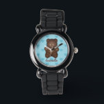 Personalized Teddy Bear With Hearts Watch<br><div class="desc">Personalize this adorable Teddy Bear With Hearts Watch by adding a name.</div>