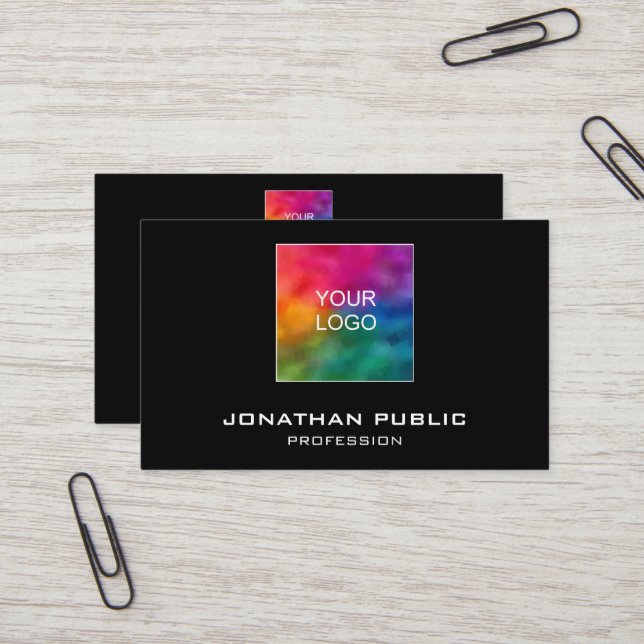 Personalized Template Add Your Own Logo Here Business Card (Front/Back In Situ)
