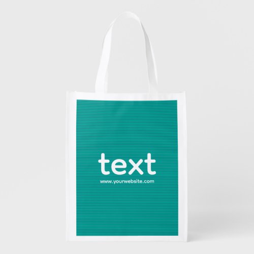 Personalized Template Company Name  Website Grocery Bag