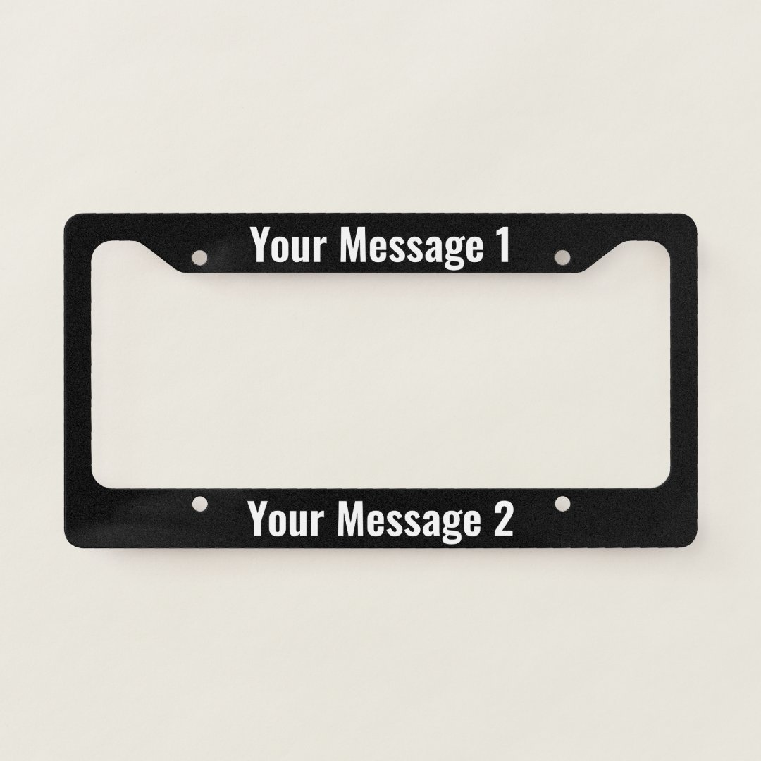 Custom & Personalized License Plate Frames - Made In USA - Foto 5