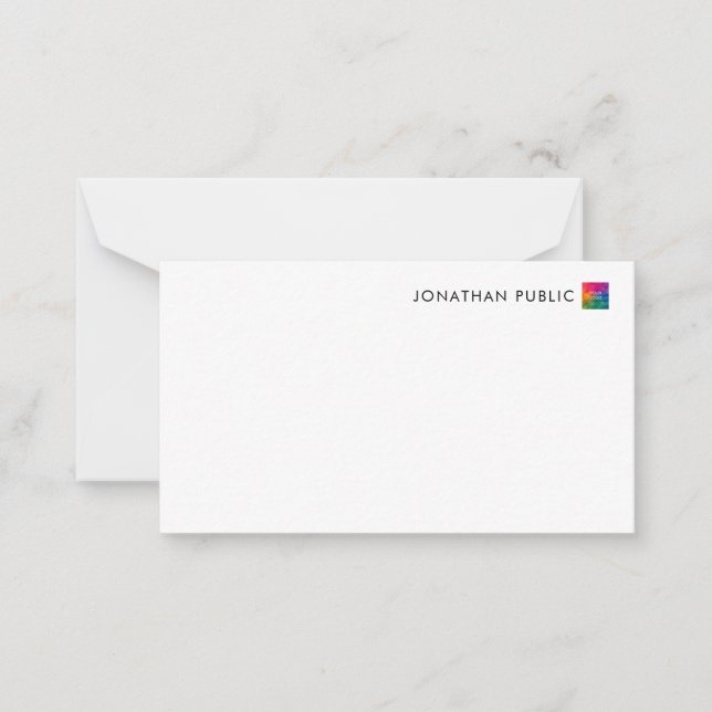 Personalized Template Your Name Company Logo Here (Front)