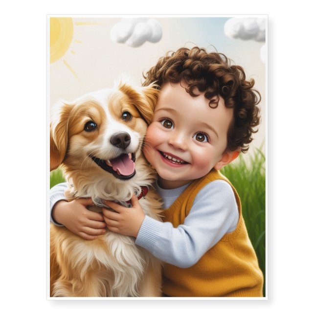Personalized Temporary Tattoo | Custom Photo, Logo (Front)