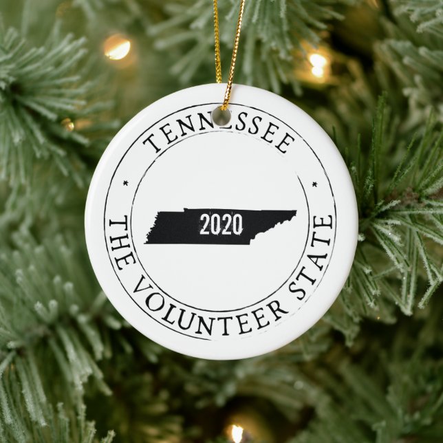 Personalized Tennessee Ornament (Tree)