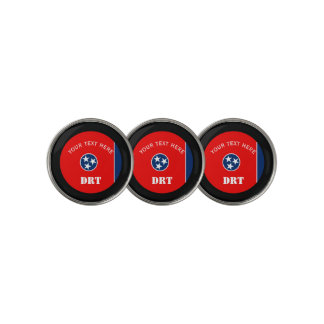 Personalized Tennessee State Flag on a Golf Ball Marker