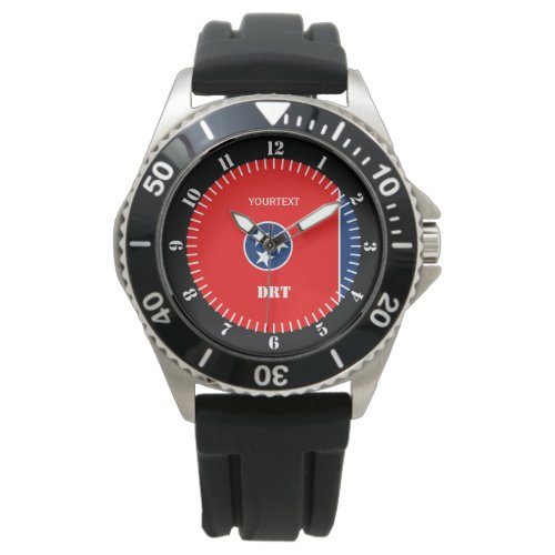 Personalized Tennessee State Flag Watch Design