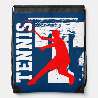 Personalized tennis bag | drawstring backpack