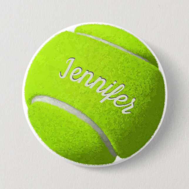 Personalized Tennis Ball   Button (Front)