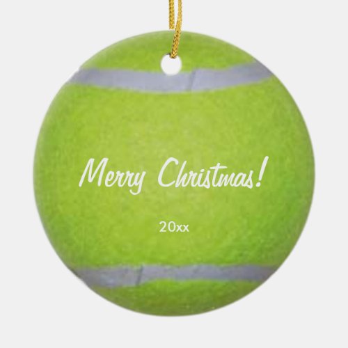 Personalized Tennis Ball Christmas Ornaments