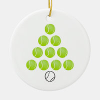 Personalized Tennis Ball Christmas Tree Ornament