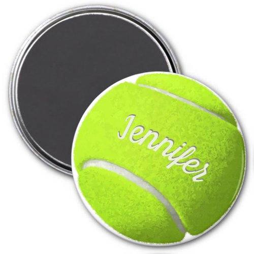 Personalized Tennis Ball  Magnet