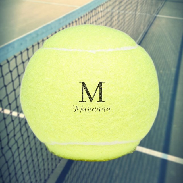 Personalized Tennis ball monogram initial & name (Personalized Tennis ball monogram initial & name)